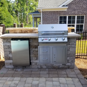 Paver Patios, Retaining Walls, Columns, Full Landscape Projects at Various Homes