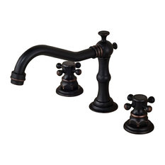 50 Most Por Oil Rubbed Bronze Bathroom Faucets For 2018 Houzz Imtinanz Deck Mounted 3 Hole Double Handle Widespread Bathroom Faucet Oil Rubbed