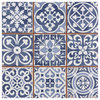 Faenza Ceramic Floor and Wall Tile, Azul