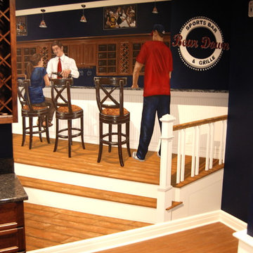 University of Arizona Sports Bar themed Mural by Tom Taylor of Wow Effects