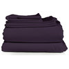 4-Piece, 1,800 Thread Count, Bamboo Feel, Soft Bed Sheets, Purple, Full