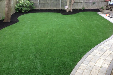 This is an example of a traditional landscaping in Boston.