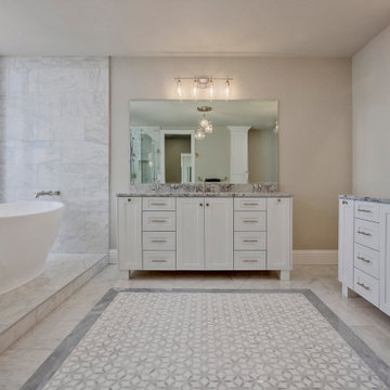 Luxurious Coastal Bathroom Retreat with Refined Modern Detailing Throughout