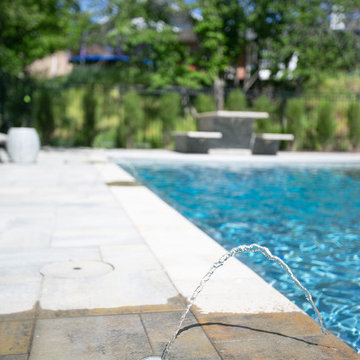 Deck Jets Into Pool