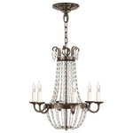 Visual Comfort & Co. - Petite Paris Flea Market Chandelier in Sheffield Silver and Seeded Glass - Bulbs Included: No