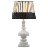 Macen Table Lamp in White and Black