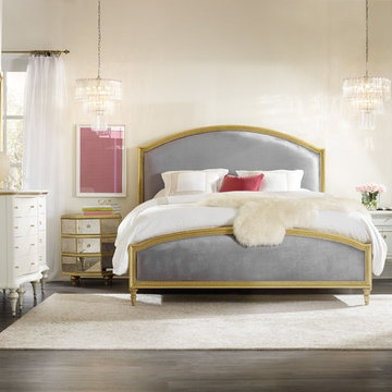 Hooker Furniture Cynthia Rowley Antoinette King Gilded Upholstered Bed