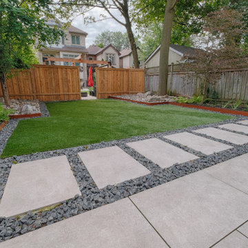 Patio and Stone Steps Using Porcea Coast