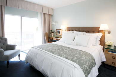 Inspiration for a contemporary bedroom remodel in Los Angeles