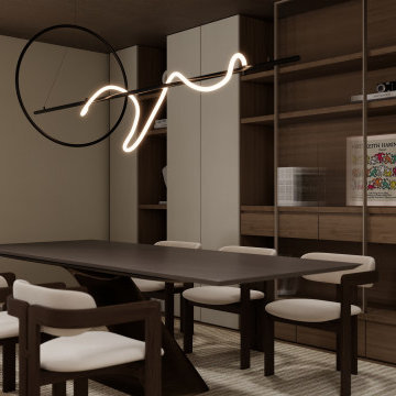 Zeitlose Farbpalette: Creme, Weiß, Schwarz und Naturholz