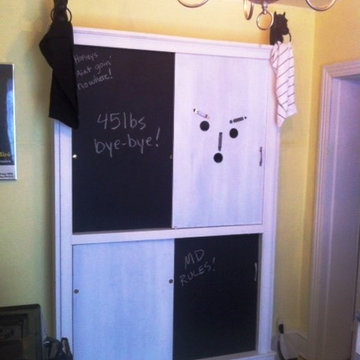 Painstakinly Painted Pantry (and kitchen).