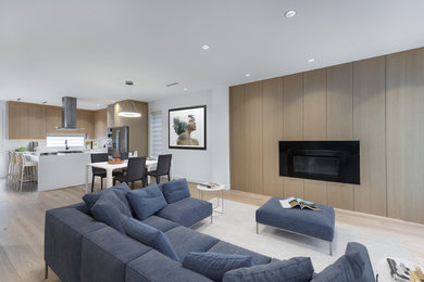 Inspiration for a scandinavian living room remodel in Vancouver