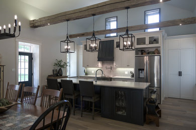 Example of a mountain style kitchen design in Other