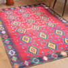 Boho Patio Collection Cranberry 2' x 3' Rectangle Indoor/Outdoor Throw Rug