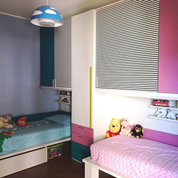 CAMERETTA PER DUE BAMBINI DI CIRCA 16 MQ, dal progetto alla realizzazione