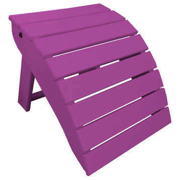 Poly Lumber Folding Footstool, Bright Purple