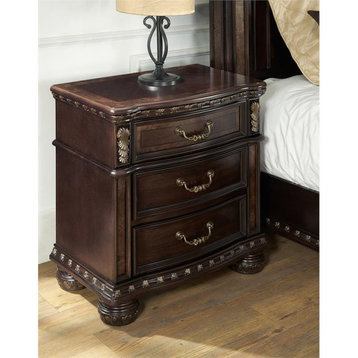 Steve Silver Monte Carlo Rich Cocoa Chocolate 3-drawer Wood Nightstand