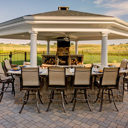 Covered Outdoor Kitchen Pergola (Exterior) - Pergolas