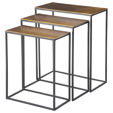 Uttermost Coreene Gold Nesting Tables 3-Piece Set