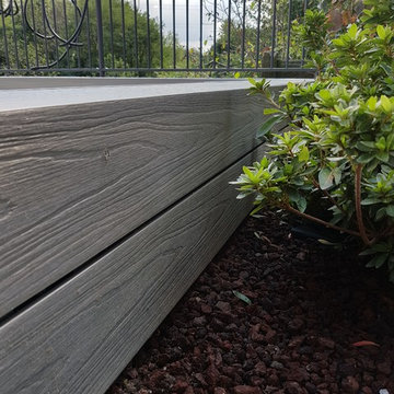 pavimento per esterno con pergola