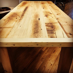 Reclaimed Pine Farmhouse Table - Dining Tables