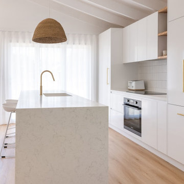 Amara creates the perfect look in white-on-white kitchen by Adore Home Magazine