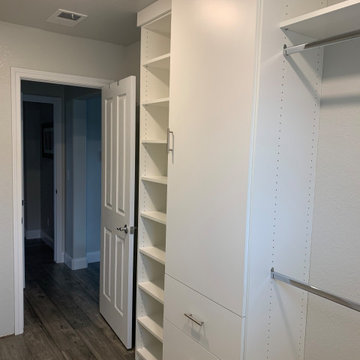 New Closet with New Wood Floors in Broomfield