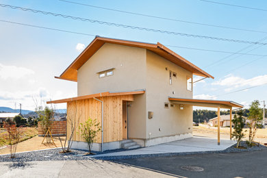 名古屋にある北欧スタイルのおしゃれな家の外観の写真