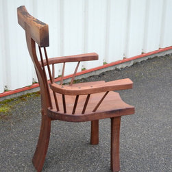 Walnut Curved Back, Spindle, Armchairs - Dining Chairs