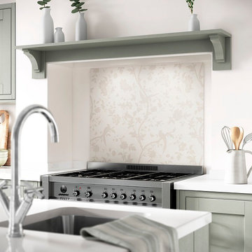 Laura Ashley Splashback Oriental Garden Pale Biscuit