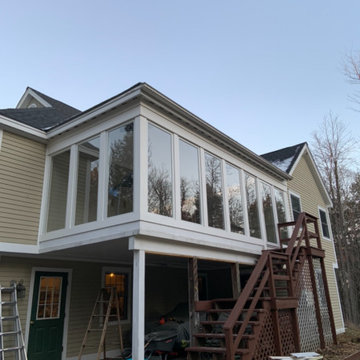 Reconstruction of an old screen Porch into a beautiful new 4 Season Room