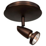 Access Lighting - Access Lighting Mirage 1 Light Semi-Flush, Bronze - Part of the Mirage Collection