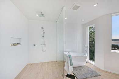 Bellevue Project - Custom Shower Glass by Shower Door Specialties