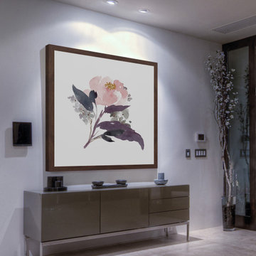 "Watercolor Bouquet 1" Framed Painting Print