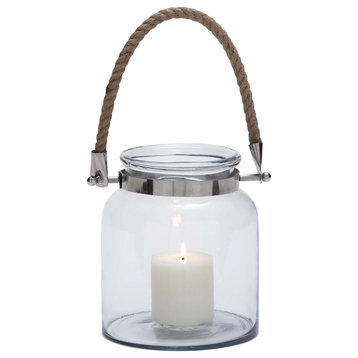 Coastal Clear Glass Candle Lantern 28864
