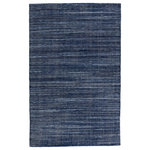 Jaipur Living - Jaipur Living Danan Indoor/ Outdoor Striped Navy/ Cream Area Rug 5'X8' - The low-profile and performance-driven Brevin collection offers a casual yet sophisticated look to any contemporary home. The handwoven Danan design features a durable polyester weave, perfect for heavily trafficked and livable spaces. This heathered navy and cream rug grounds rooms with an inviting palette. Fit for indoor and outdoor areas alike, this easy-care accent piece thrives in homes with children and pets.