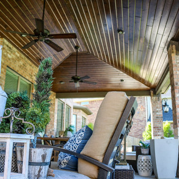 Entertaining Patio with Fire Feature: Fulshear, TX