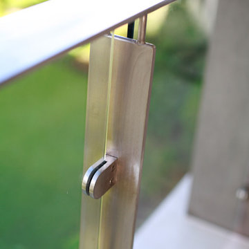 Glass and Steel Verandah Railing