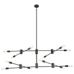 Eglo - Sonora 12-Light Island Light, Bronze - The Willsboro Multi Light Pendant by Eglo is a focal point in any living space with its modern appeal in a Bronze finish with 12 exposed bulbs, emitting a warm glow. With the Adjustable Arms you can personalize the pendant to compliment your style and space