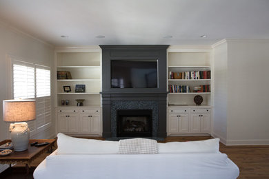 Example of a family room design in Other