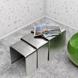 Aura Nesting Tables by Zuo Modern - Coffee Tables