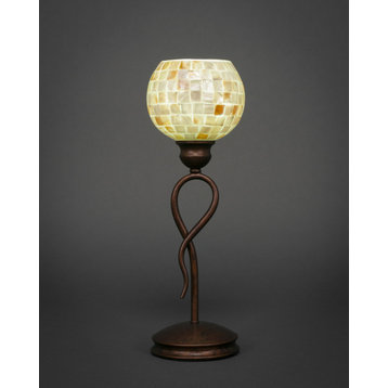 Leaf 1 Light Table Lamp In Bronze (35-BRZ-405)