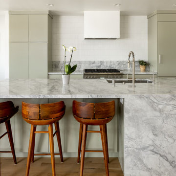 Sleek Hermosa Beach Mid-Century Modern Kitchen Remodel