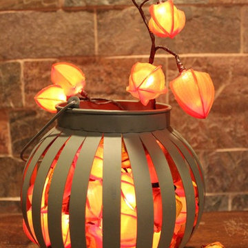 The Gold Rush - Modern Metal Lantern