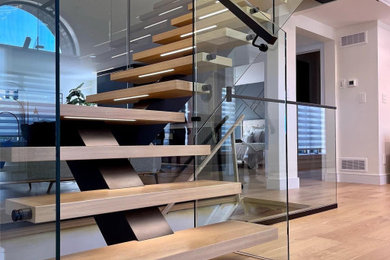 Minimalist home design photo in New York