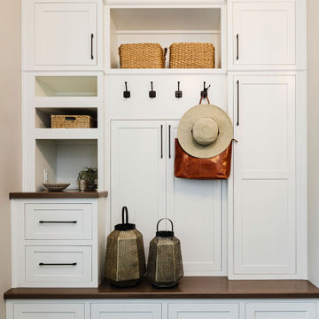 Handsome Mudroom + Laundry Room