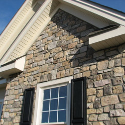 QuarryCut Stone - 60%Brown 20%Dark 20%Split Field - Squares & Strips - Siding And Stone Veneer
