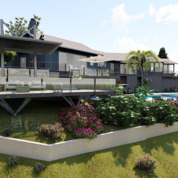 Luxury Monte Sunset Hillside Villa With Multi Levels