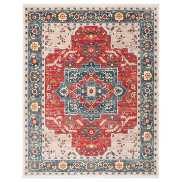 Safavieh Vintage Persian Collection VTP478 Rug, Red/Blue, 3' X 5'