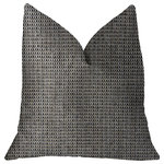 Plutus Brands - Melbourne Beige and Black Luxury Throw Pillow, 12"x20" - Looking for the perfect piece to make your room shine?  Add impeccably radiant and elegant feel to your modern space with this melbourne beige and black luxury throw pillow. The fabric of this luxury pillow is a blend of Cotton and Polyester.